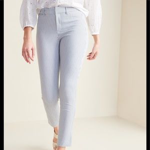 NWT Old Navy Striped Pixie Pants Ankle Length